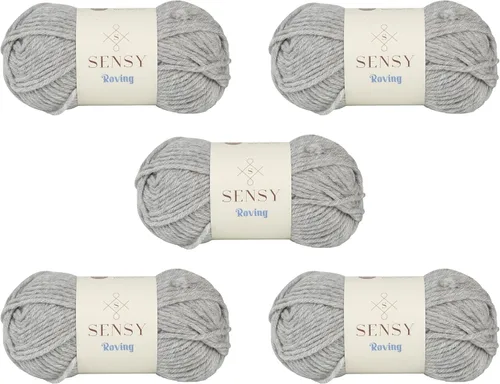 Vista 23 de Sensy Roving - Ovillo de lana multicolor, 3.5 onzas, 132 yardas, calibre 5, voluminoso (otoño)