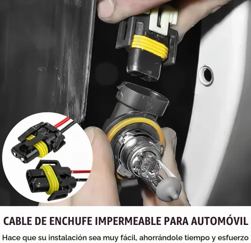 Vista 6 de Wevdn 2 PCS Enchufes de Bombilla 9005 HB3 9006 HB4 9012, Conector de Faro Adaptador Hembra Arnés de Cableado Enchufe, Enchufe de Cable de Faros