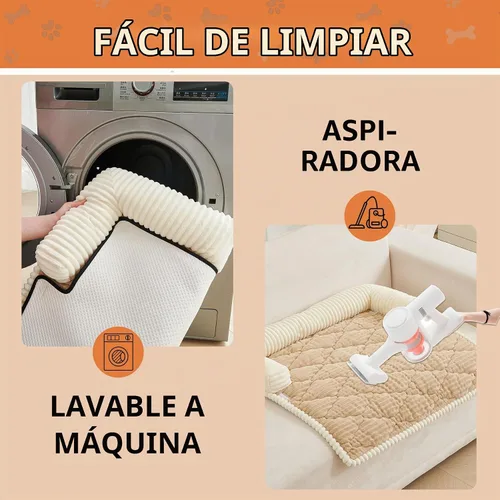 Vista 7 de HAOMAIJIA - Sofá para Perros Pequeños, Funda Antideslizante para Sofá de Mascotas Gruesa, Suave y Lavable, Protector de Sofá para Perros Todo