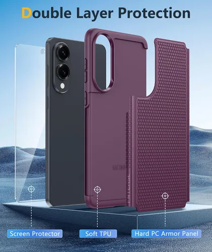 Vista 886 de FNTCASE Funda para iPhone 17 Pro: Fundas delgadas translúcidas de color azul claro compatibles con MagSafe, protección completa de la cámara