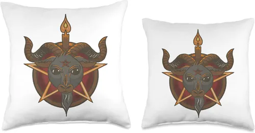 Vista 3 de Vonhearse baphomet Baphomet - Almohada de 16 x 16 pulgadas, multicolor