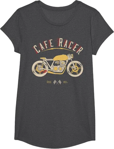 Vista 42 de Camiseta Cafe Racer - Old School - Camiseta de motocicleta vintage Negro