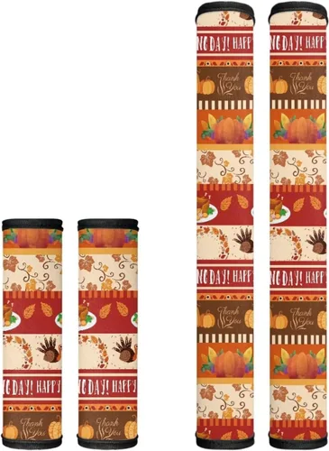 Vista 20 de Juego de 4 fundas para manijas de microondas con diseño de rayas de vaca tribal, azteca, decoración de cocina, antideslizantes, a prueba