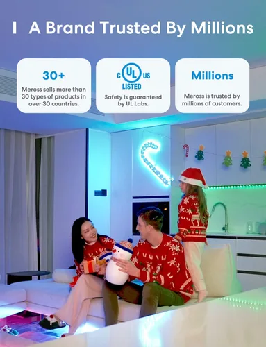 Vista 9 de meross Bombilla LED inteligente, bombillas LED WiFi inteligentes compatibles con Apple HomeKit, Siri, Alexa, Google Home y SmartThings, regulable