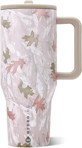 Vista 12 de HydroJug Traveler - Botella de agua de 40 onzas con asa y pajita abatible - Cabe en portavasos, vaso resistente a fugas - Reutilizable, aislado