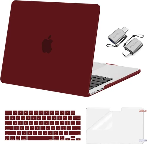 Vista 33 de Mosiso Funda para MacBook Air de 13 y 13.6 pulgadas, 2024, 2023 y 2022, M3 A3113, M2 A2681, Touch ID, carcasa rígida, cubierta de teclado, protector