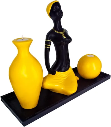 Vista 2 de Figura decorativa de cerámica para mujeres africanas