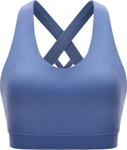 Vista 4 de RUNNING GIRL Sports Bra for Women, Criss-Cross Back Padded Strappy Sports Bras Medium Support Yoga Bra with Removable Cups