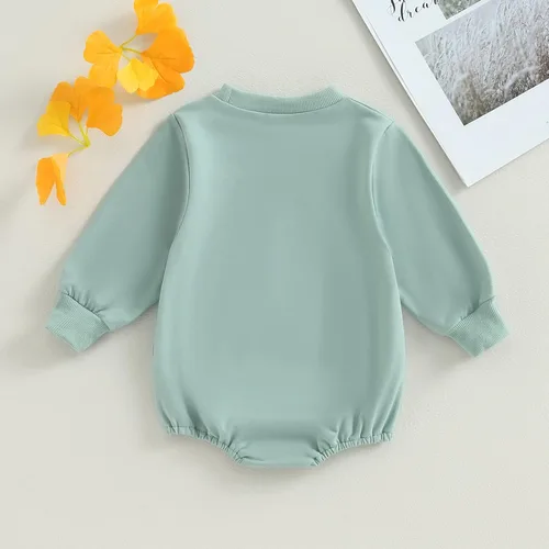Vista 3 de AEEMCEM Sudadera de gran tamaño para bebé niño y niña, mameluco de manga larga, con bolsillo, con burbujas, suéter de otoño