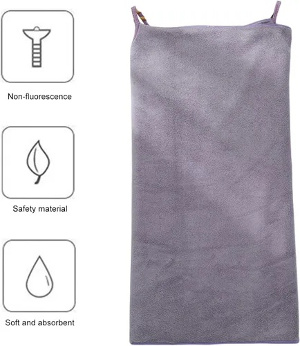 Vista 4 de Toalla de baño con correas de hombro para mujer, camiseta de baño grande, ultra suave, toalla de baño (55.11 x 29.52 pulgadas), secado rápido, súper