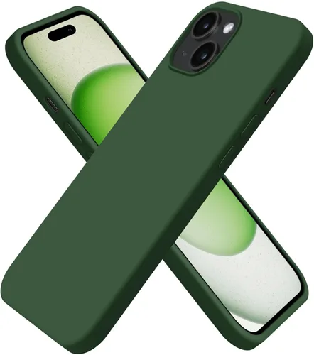 Vista 17 de Funda de silicona líquida delgada para iPhone 15 Pro, funda protectora a prueba de golpes de 6.1 pulgadas, protección antiarañazos contra caídas