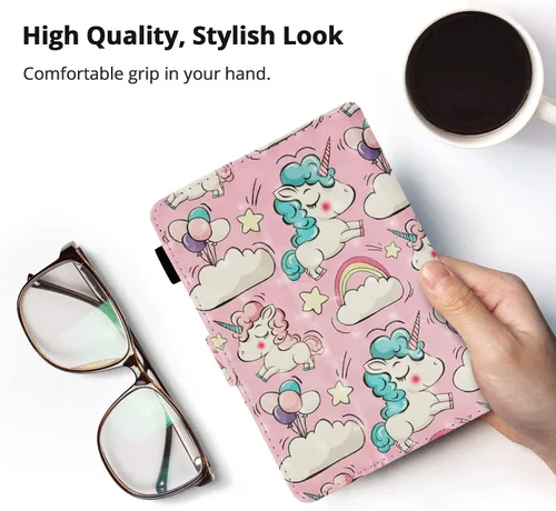 Vista 7 de Funda delgada de 6 pulgadas para Kindle Paperwhite (10ª generación, versión 2018) – Funda de piel sintética para tarjetas y ranuras para efectivo