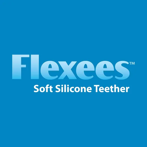 Vista 8 de Dr. Brown's Flexees Friends Orange Fox, suave 100% silicona para bebé, sin BPA, 3 meses +