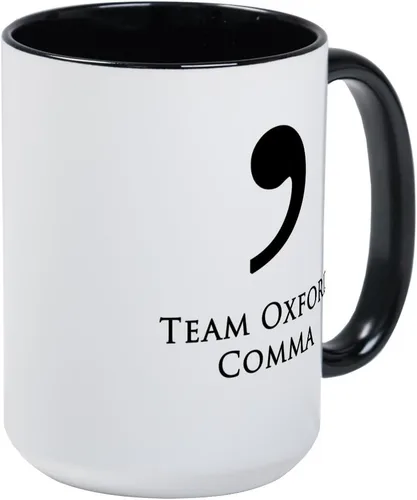 Vista 7 de CafePress Team Oxford Comma Mugs Taza de café de cerámica de 15 oz (15.0 fl oz)