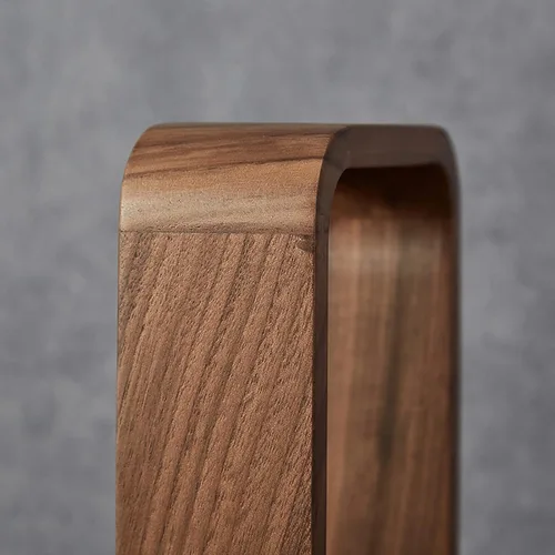 Vista 7 de Transprent - Jarrón de vidrio, tubo de ensayo, soporte para plantas hidrofílicas, marco de madera de nogal, soporte de flores, mesa de jardín