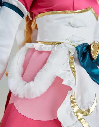 Vista 7 de Miccostumes Vestido de sirvienta verde para mujer, disfraz de cosplay