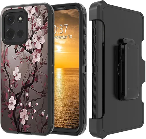 Vista 62 de Funda para Moto G Stylus 5G 2023 con funda de clip para cinturón y soporte, resistente de doble capa, resistente a prueba de golpes, para Motorola