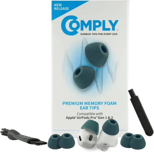 Vista 29 de Almohadillas de espuma viscoelástica Comply de repuesto para auriculares Apple AirPods Pro 1 y 2 Comodidad máxima, ajuste seguro, aislamiento