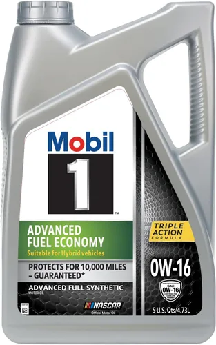 Vista 2 de Mobil 1 - Aceite sintético Advanced Fuel Economy 0W-16 para motor, 5 cuartos de galón