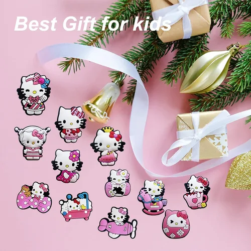 Vista 5 de Dijes para zapatos de cocodrilo, accesorios para decoraciones para niñas, niños, adultos, mujeres, recuerdos de fiesta, Vinilo, No es una piedra