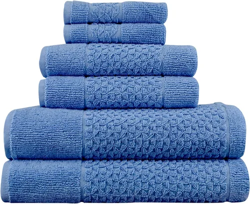 Vista 7 de Classic Turkish Towels Meital - Juego de 6 piezas: azul