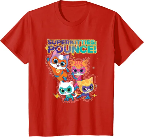 Vista 3 de Disney Junior SuperKitties Pounce! Camiseta de equipo completo, talla S