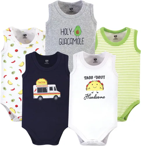 Vista 54 de Hudson Baby Mamelucos sin mangas unisex de algodón para bebé Béisbol