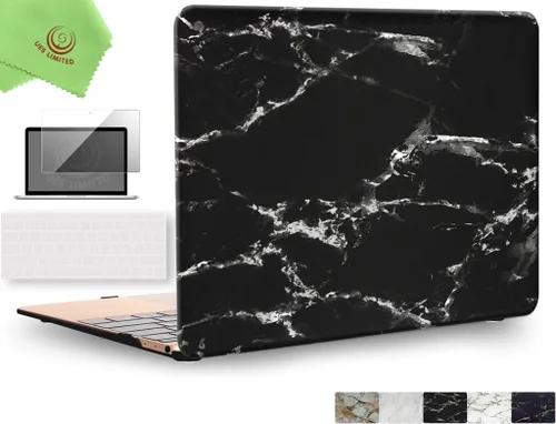 Vista 31 de UESWILL Funda rígida mate 3 en 1 compatible con MacBook de 12 pulgadas con pantalla Retina modelo A1534 + funda de teclado y protector de pantalla