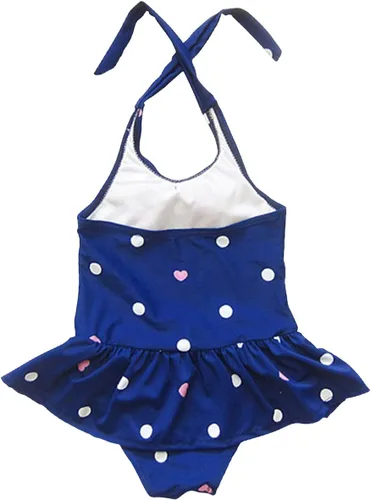 Vista 2 de Jastore - Traje de baño de una pieza para niñas bebés con diadema