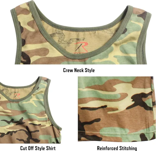 Vista 4 de Rothco playera sin mangas Verde oliva (Olive Drab)