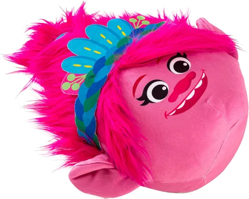 Vista 2 de Northwest Almohada Trolls Cloud, 11 x 11 pulgadas, Queen Poppy