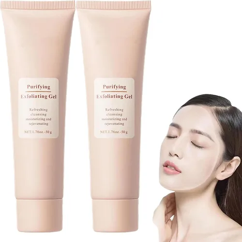 Vista 8 de Gel exfoliante purificador, exfoliante facial, geles hidratantes suaves para el cuerpo, limpieza profunda, para todo tipo de piel (1 unidad)