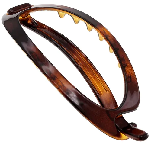 Vista 14 de Camila Paris CP2320 - Pinza de pasador de pelo francés, soporte flexible para cola de caballo sin piezas metálicas, pinzas de agarre fuerte