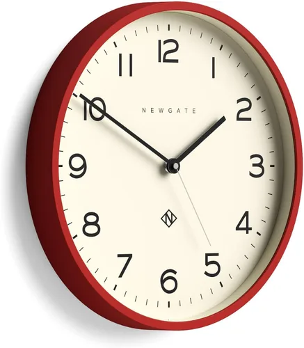 Vista 9 de Reloj de pared NEWGATE® Número Tres Echo Reloj redondo moderno 37 cm Negro Números fáciles de leer Ideal para cocina, sala de estar u