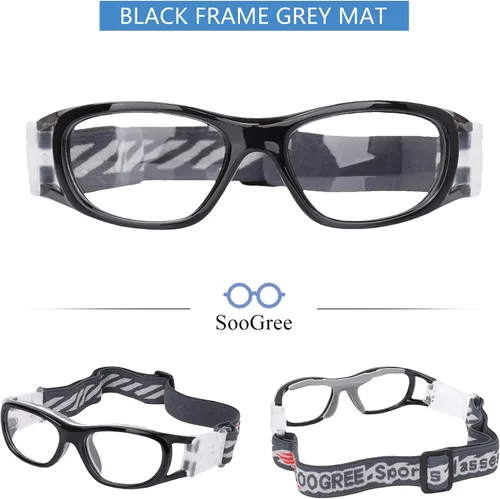 Vista 2 de SooGree Gafas deportivas para niños, baloncesto, regate, fútbol, fútbol, deportes, gafas protectoras de seguridad para los ojos
