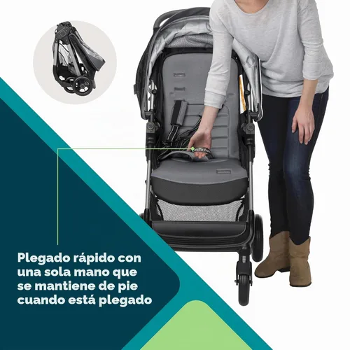 Vista 2 de Safety 1st Sistema de viaje Smooth Ride QCM, Rápido, Elevación con 1 mano para plegar, High Street