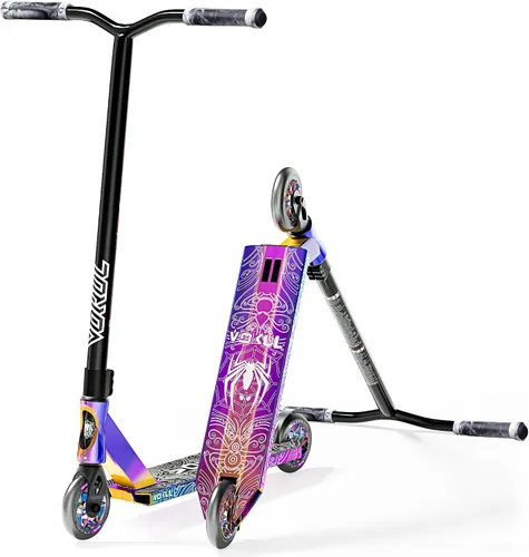 Vista 11 de VOKUL K1 Pro Stunt Trick Scooter para niños de 8 años en adelante, patinete de estilo libre para parque de patinaje en la calle para niños y niñas