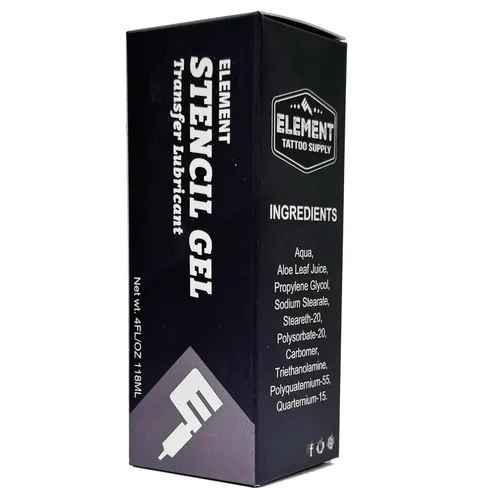 Vista 4 de Plantilla de tatuaje aplicador de gel loción 4 oz negro suave transferencia de plantilla limpia colocación de plantilla de larga duración Hold