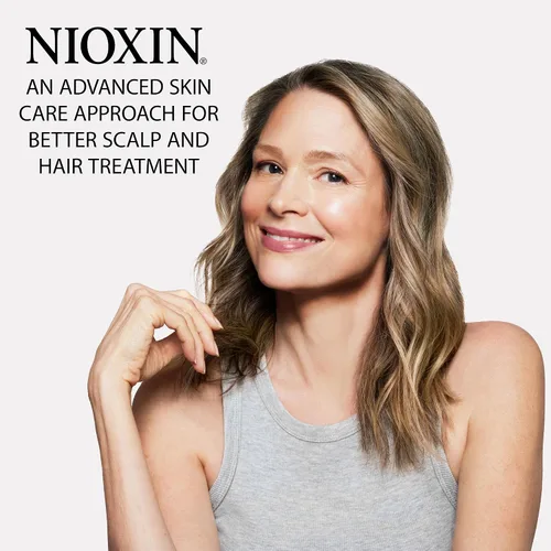 Vista 8 de Nioxin Kit de 4 sistemas de engrosamiento del cuero cabelludo + cabello Para cabello teñido, seco y dañado con adelgazamiento progresado