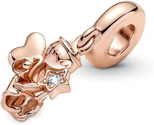 Vista 2 de Dijes de plata de ley 925 para pulseras y collares, cuentas de viaje de flores de luna, dijes de árbol familiar, regalo de joyería para mujeres