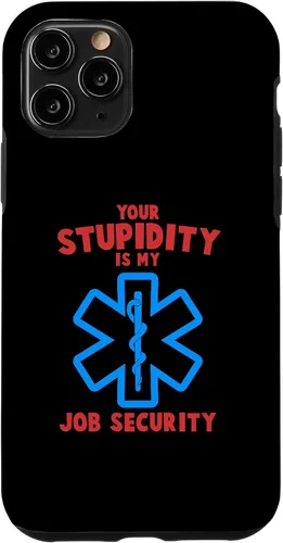 Vista 25 de iPhone 13 divertido su estupidez mi trabajo seguridad EMS EMT Paramedic Case
