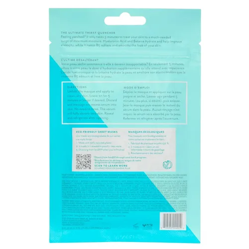 Vista 8 de Patchology Hydrate FlashMasque - Mascarilla facial con ácido hialurónico - Mascarilla facial para el cuidado de la piel para hombres y mujeres