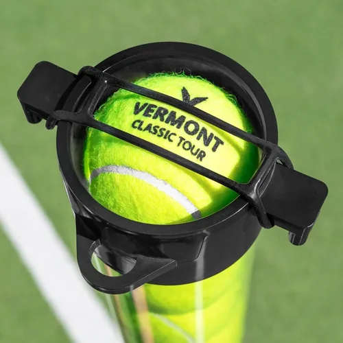 Vista 6 de Vermont Tubo de recogida de pelota de tenis Capacidad de 15 pelotas - Base de goma duradera con diseño de PVC ligero - Correas de liberación