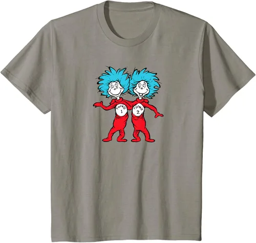 Vista 37 de Dr. Seuss Thing 1 Thing 2 Buddies - Camiseta Negro