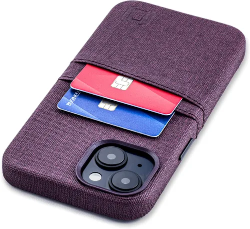 Vista 20 de Dockem Funda para iPhone 14 con placa de metal integrada para montaje magnético y 2 bolsillos para tarjetas: Cartera Luxe M2, piel sintética