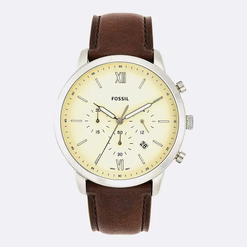 Vista 14 de Fossil Men's Neutra Stainless Steel and Leather Quartz Chronograph Watch