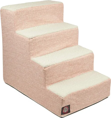 Vista 130 de Majestic Pet - Escaleras portátiles para mascotas suave escalón de espuma de sherpa escalones para perros y gatos rampa para cachorros