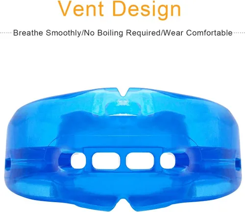 Vista 4 de Coolrunner Protector bucal de doble apoyo, protector bucal deportivo, protector bucal atlético, protector bucal juvenil para protección de dientes