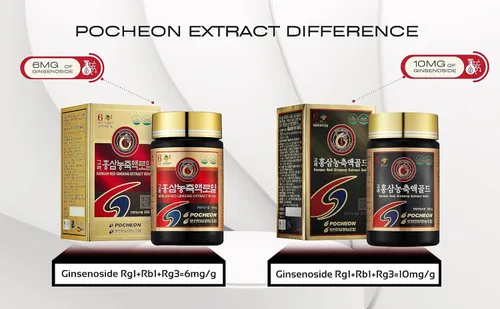 Vista 5 de Pocheon 240g (8.5oz), 100% puro coreano 6 años raíz Panax extracto de ginseng rojo real, 70% estado sólido, saponina, apoyo inmunológico natural