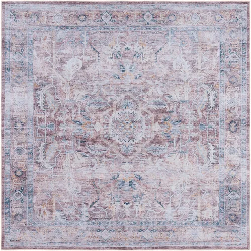 Vista 12 de SAFAVIEH Alfombra lavable Tucson Collection - 2'6" x 4', morado y azul, antideslizante y fácil de limpiar, ideal para sala de estar, dormitorio